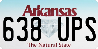 AR license plate 638UPS
