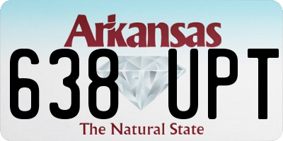 AR license plate 638UPT