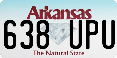 AR license plate 638UPU