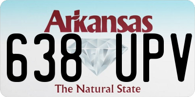 AR license plate 638UPV