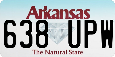 AR license plate 638UPW