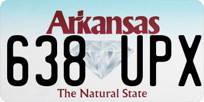 AR license plate 638UPX