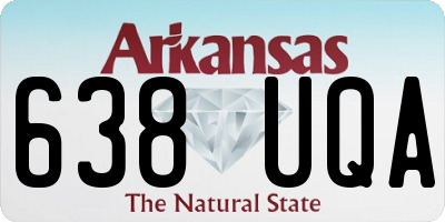 AR license plate 638UQA