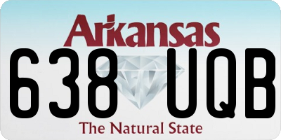 AR license plate 638UQB