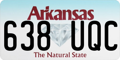 AR license plate 638UQC