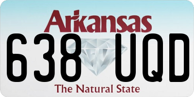 AR license plate 638UQD