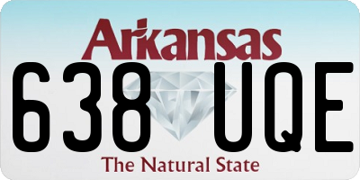 AR license plate 638UQE