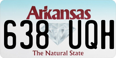 AR license plate 638UQH