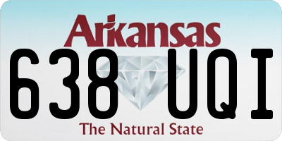 AR license plate 638UQI