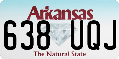 AR license plate 638UQJ