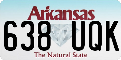 AR license plate 638UQK
