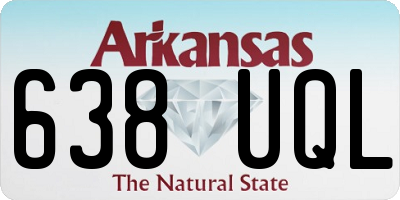 AR license plate 638UQL