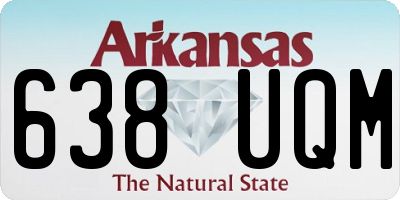 AR license plate 638UQM