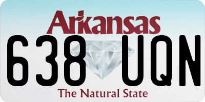 AR license plate 638UQN