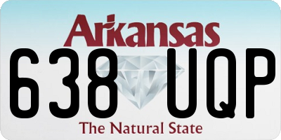 AR license plate 638UQP