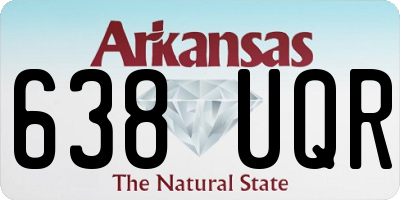 AR license plate 638UQR