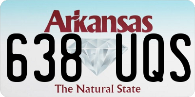 AR license plate 638UQS