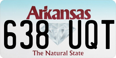 AR license plate 638UQT