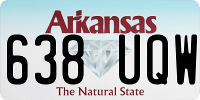 AR license plate 638UQW