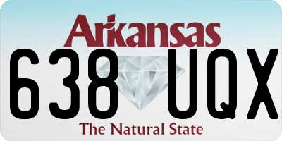 AR license plate 638UQX