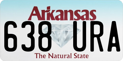 AR license plate 638URA