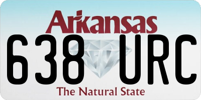 AR license plate 638URC