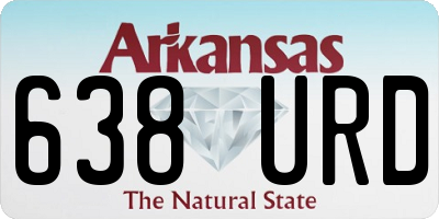 AR license plate 638URD