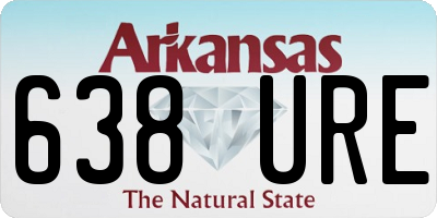 AR license plate 638URE