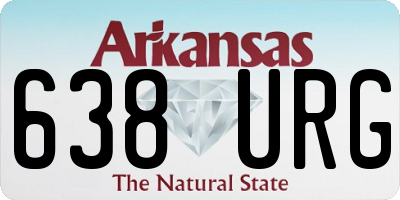 AR license plate 638URG