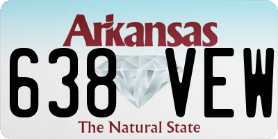 AR license plate 638VEW