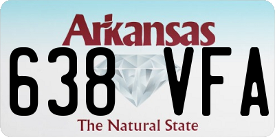 AR license plate 638VFA