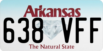 AR license plate 638VFF