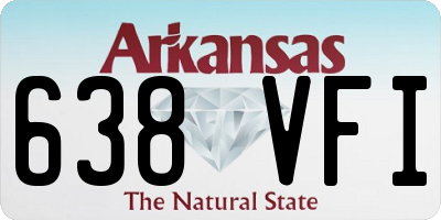 AR license plate 638VFI