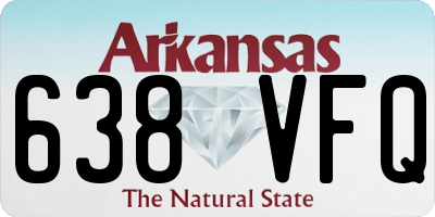 AR license plate 638VFQ