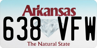 AR license plate 638VFW