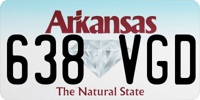 AR license plate 638VGD
