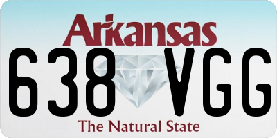 AR license plate 638VGG