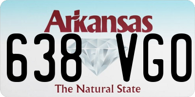 AR license plate 638VGO