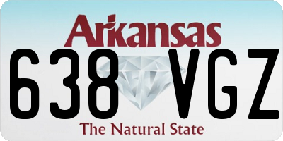 AR license plate 638VGZ