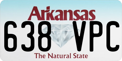 AR license plate 638VPC