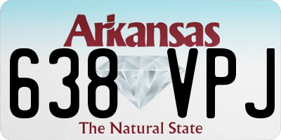 AR license plate 638VPJ