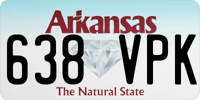 AR license plate 638VPK