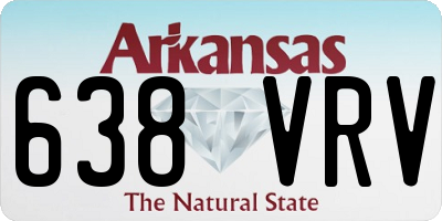 AR license plate 638VRV