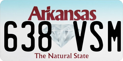 AR license plate 638VSM
