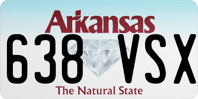 AR license plate 638VSX