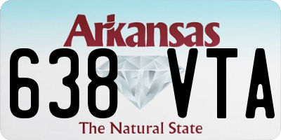 AR license plate 638VTA
