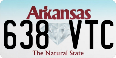 AR license plate 638VTC