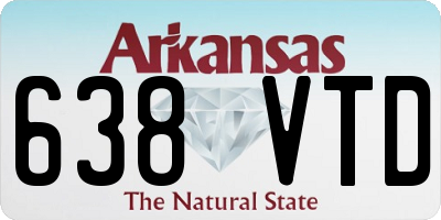 AR license plate 638VTD