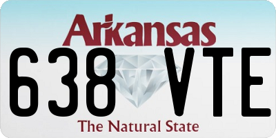 AR license plate 638VTE