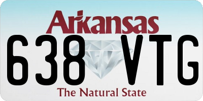AR license plate 638VTG